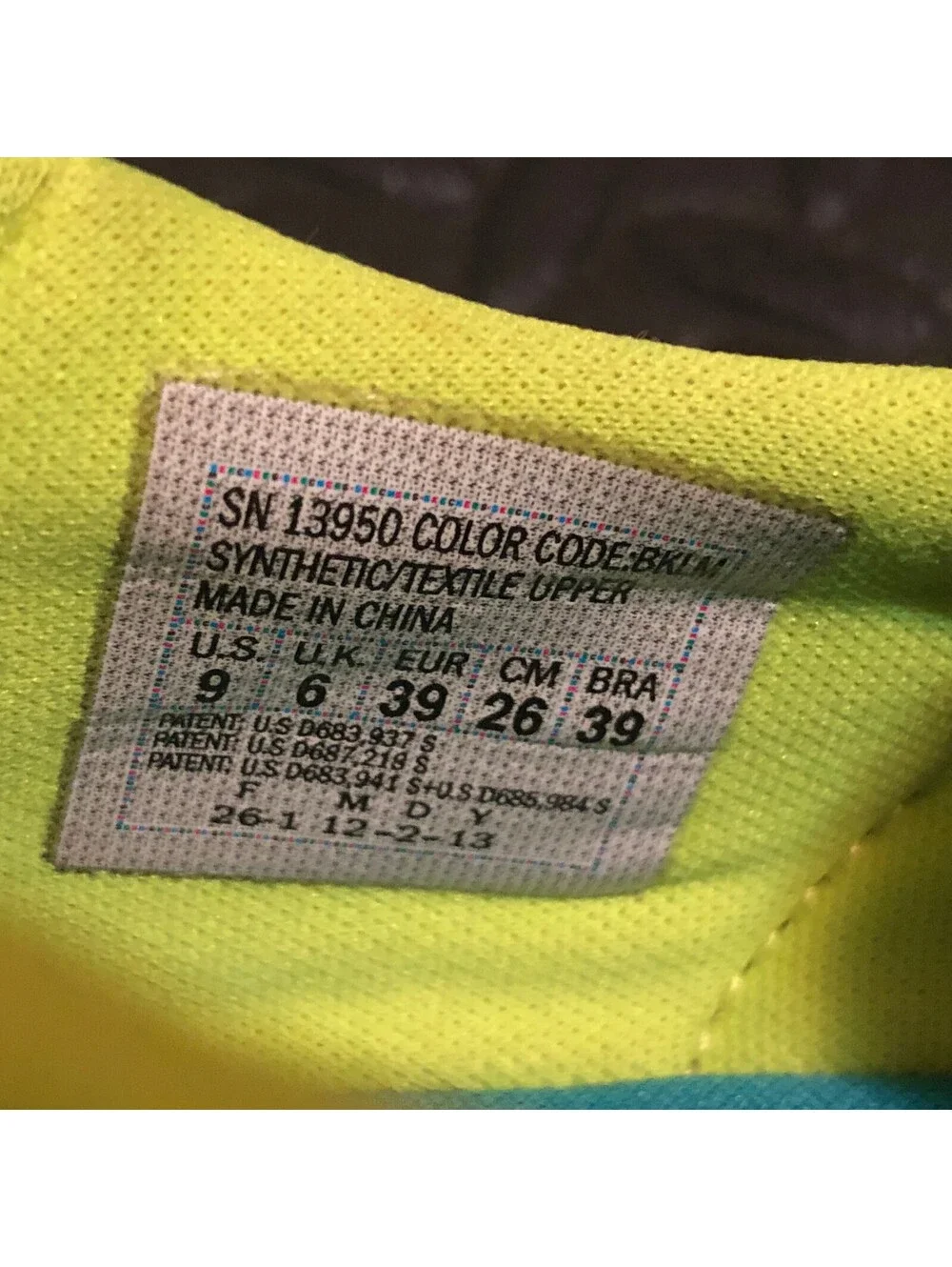 Skechers Womens Go Walk Black Blue Neon Yellow Lightweight Athletic Sneakers 9